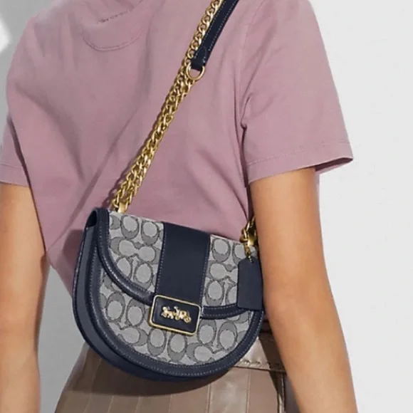 COACH bag - ALIE Signature Jaquard SADDLE Crossbody bag - Picture 11 of 11